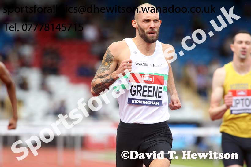 Mens 400 metres hurdles, British Championships, Birmingham. Photo: David T. Hewitson/Sports for All Pics
